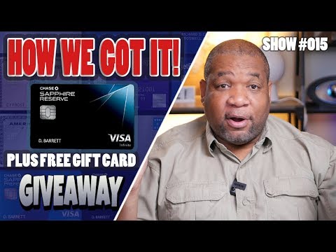 , title : '🔴How To Get the Chase Sapphire Reserve LIVE Plus Free Gift Card GIVEAWAY