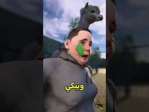 اللاما بصقت فعيوني 🦙 #shortvideo