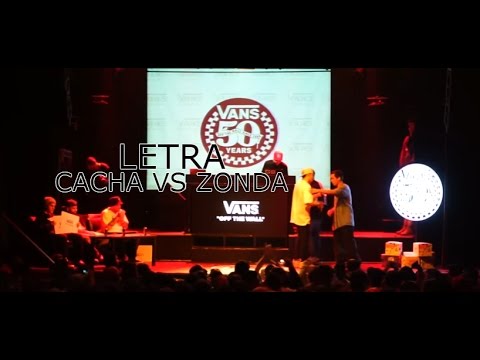 CACHA VS ZONDA 4x4 LETRA - VANS CUARTOS.