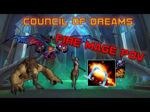 World of Warcraft 10.2 Raid Testing｜Council of Dreams Heroic｜Honolulu Fire Mage POV｜