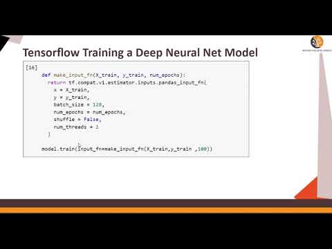 Tensorflow Train a Deep Neural Net Model - DIY#8