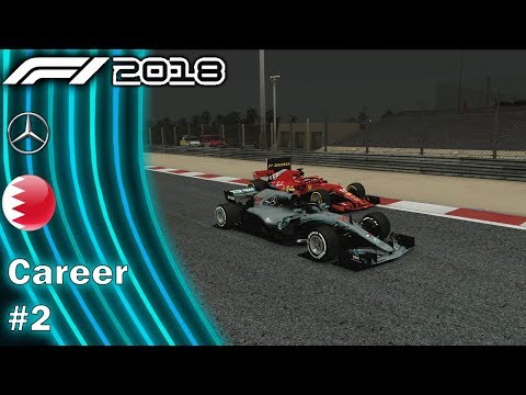 F1 2018 Career Mode Part 2 - Bahrain (Fighting The Ferraris)