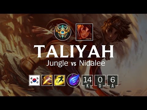 Taliyah Jungle vs Nidalee - KR Challenger Patch 8.12