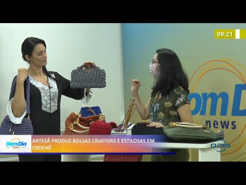 Artesã produz bolsas criativas e estilosas em crochê 06 05 2021