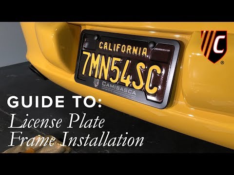 How to Install a License Plate Frame the RIGHT Way? | CAM Inc.