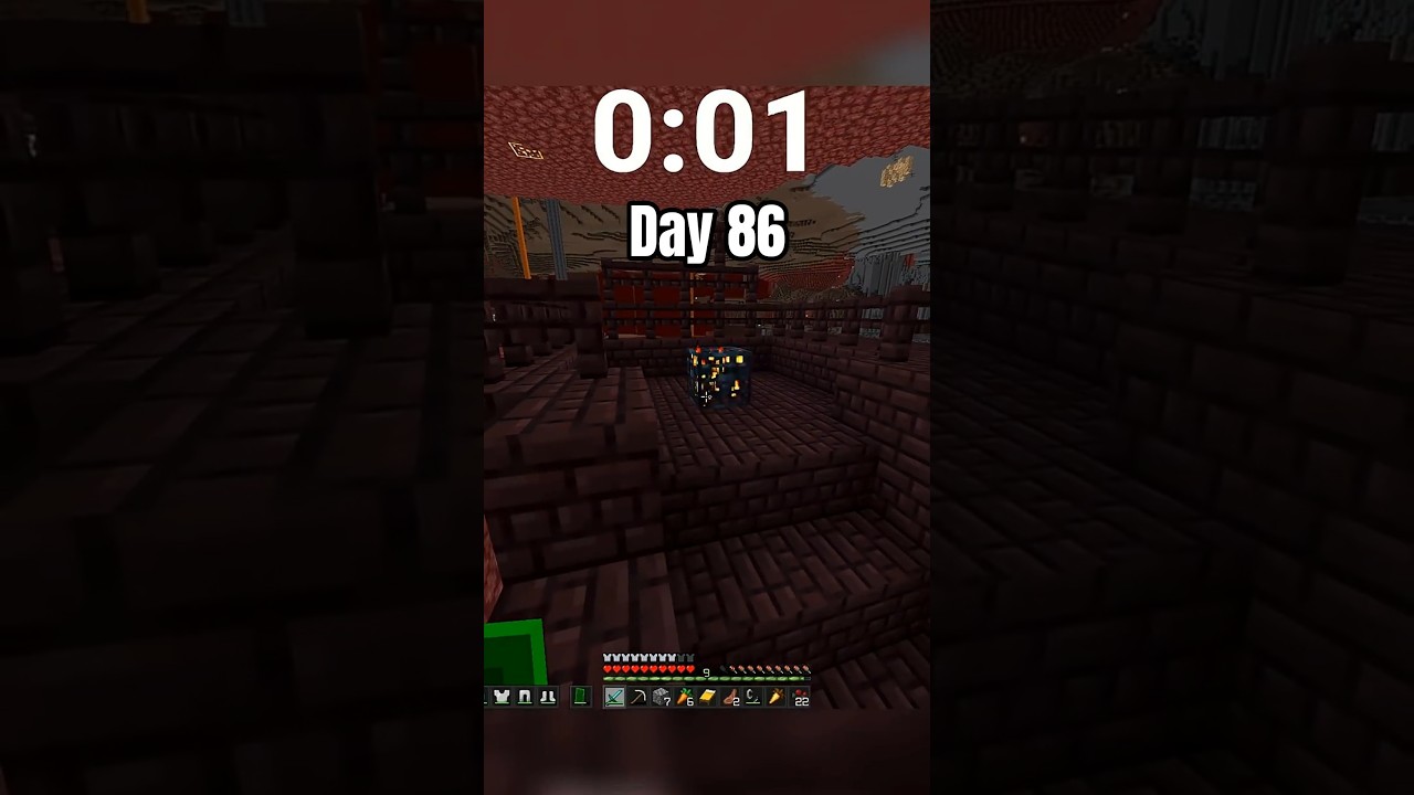 Day 86 of playing minecraft 1 minute a day
