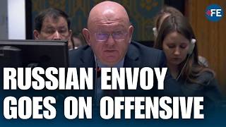 Russian Ambassador Delivers Fiery Response On Ukraine During UN Security Council | WORLD NEWS