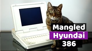 This Hyundai 386 LT-6 Laptop from 1991 is Hiding a Few Nasty Surprises Inside