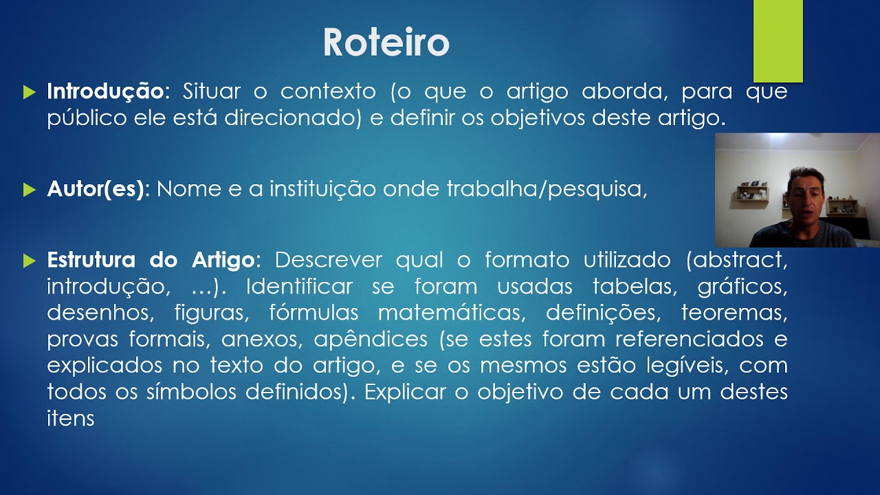 Roteiro para análise crítica de artigos científicos