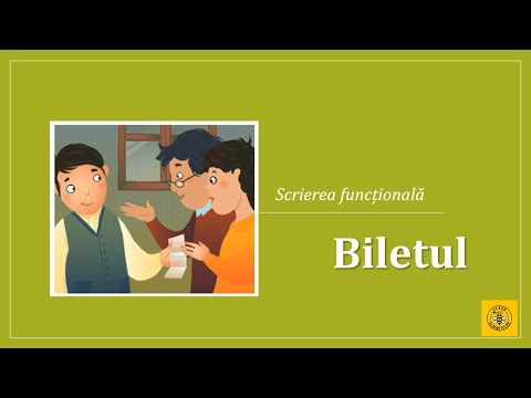 Scrierea funcțională - Biletul