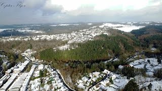 preview picture of video 'Radevormwald Wupperorte from 100m high in 4K'