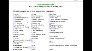 California Seller Disclosures Real Estate Form 