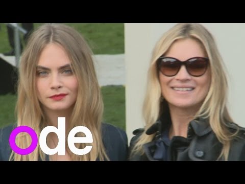 Burberry 2014: Cara Delevingne, Kate Moss, Suki Waterhouse, Jamie Campbell Bower, Cat Deeley