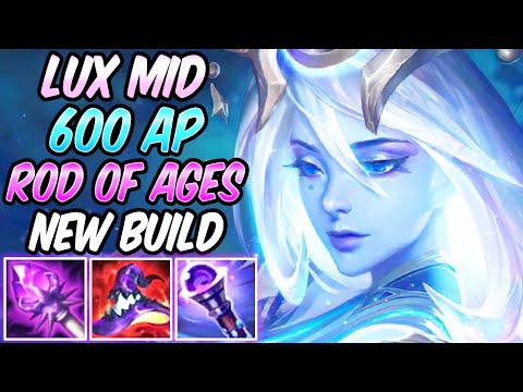 S+ 600 AP LUX | NEW ITEM - ROD OF AGES COSMIC LUX MID PRESEASON 13 - League of Legends