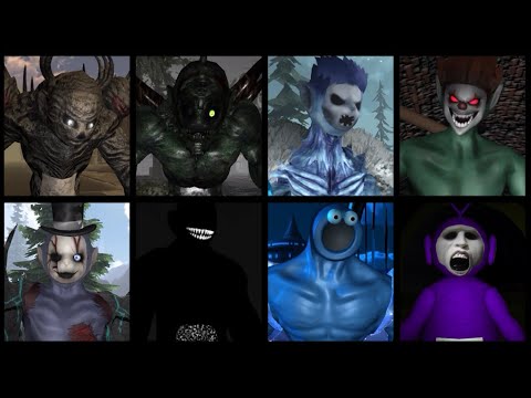 All Bosses and Abilities Showcase (SlendyTubbies: The Devil Among Us)