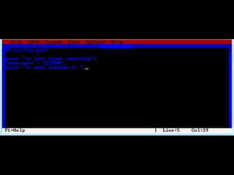 perl language - input