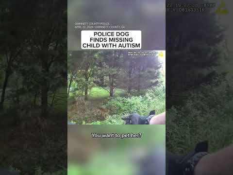 Good girl, Sika 🐶 Police dog finds missing child with autism