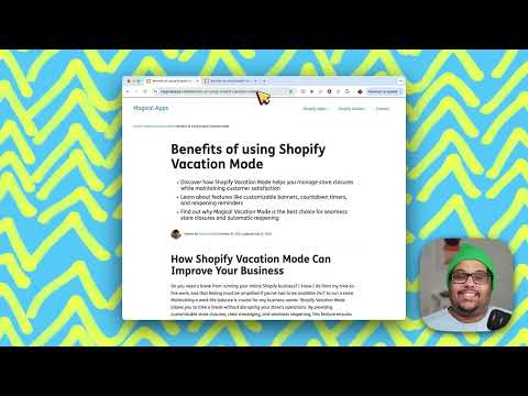 Benefits of using Shopify Vacation Mode