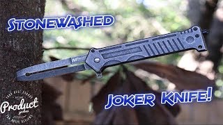 MTECH Tactical Stonewashed Dagger Pocket Knife