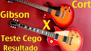 Video thumbnail for "RESULTADO"- Teste Cego - Gibson Les Paul de 25.000  X  Cort Cr100 de 1.500 Reais (Você Acertou?) by Riccy G.