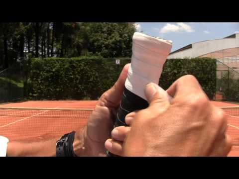 How To Play Tennis - How To Wrap OverGrip Tape on a Tennis Racket