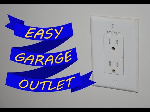 Add a garage outlet with little or no wiring! | Quick...