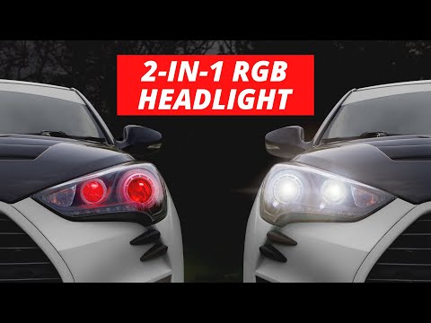 2in1 LED Devil Eye Headlight with Multi-Color | RGB Headlights | XKGLOW