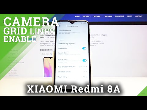 How to Turn On / Off the Camera GridLines in XIAOMI Redmi 8A – Camera Settings
