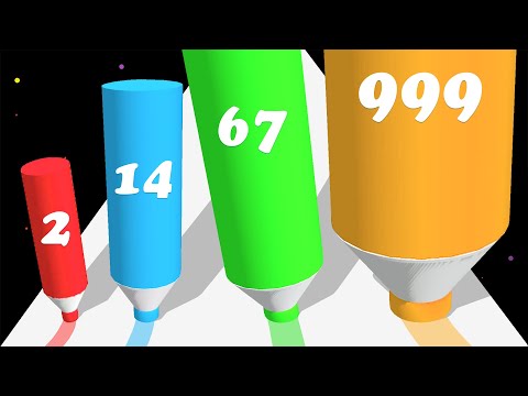 Crayon Rush 3D - Color Math Games (MAX Level 69)