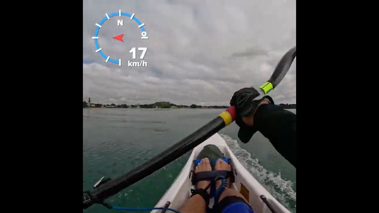 Sprinting! #surfski #kayak #paddlers #auckland