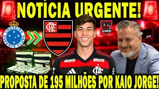 💣BOMBA💣- FLAMENGO QUER A CONTRATAÇÃO DE KAIO JORGE /JOGADOR QUER JOGAR NO MENGAO/ VALORES DEFINIDOS