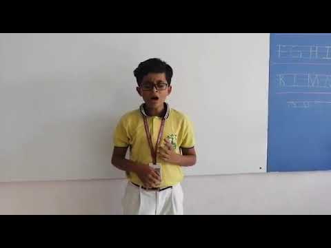 My lil champ's singing..