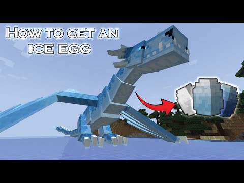 How To Get Ice Dragon Egg + Hatching in Ice And Fire Mod - Minecraft