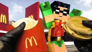 Realistic Minecraft: Steve gets Batman Mcdonalds