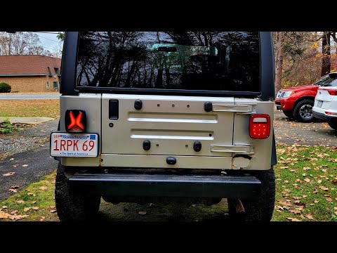 Installing  Led Jeep Taillights!
