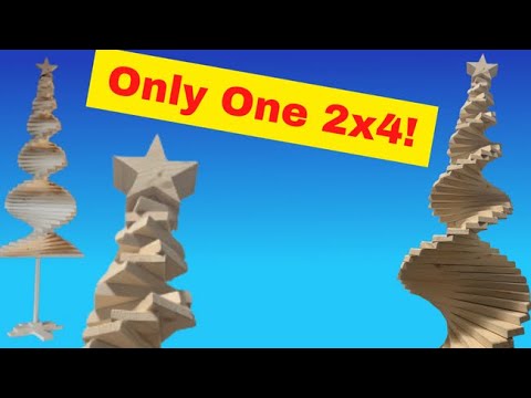 How to Make a Spiral Wood Christmas Tree | DIY