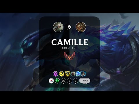 Camille Top vs Renekton - KR Grandmaster Patch 14.2