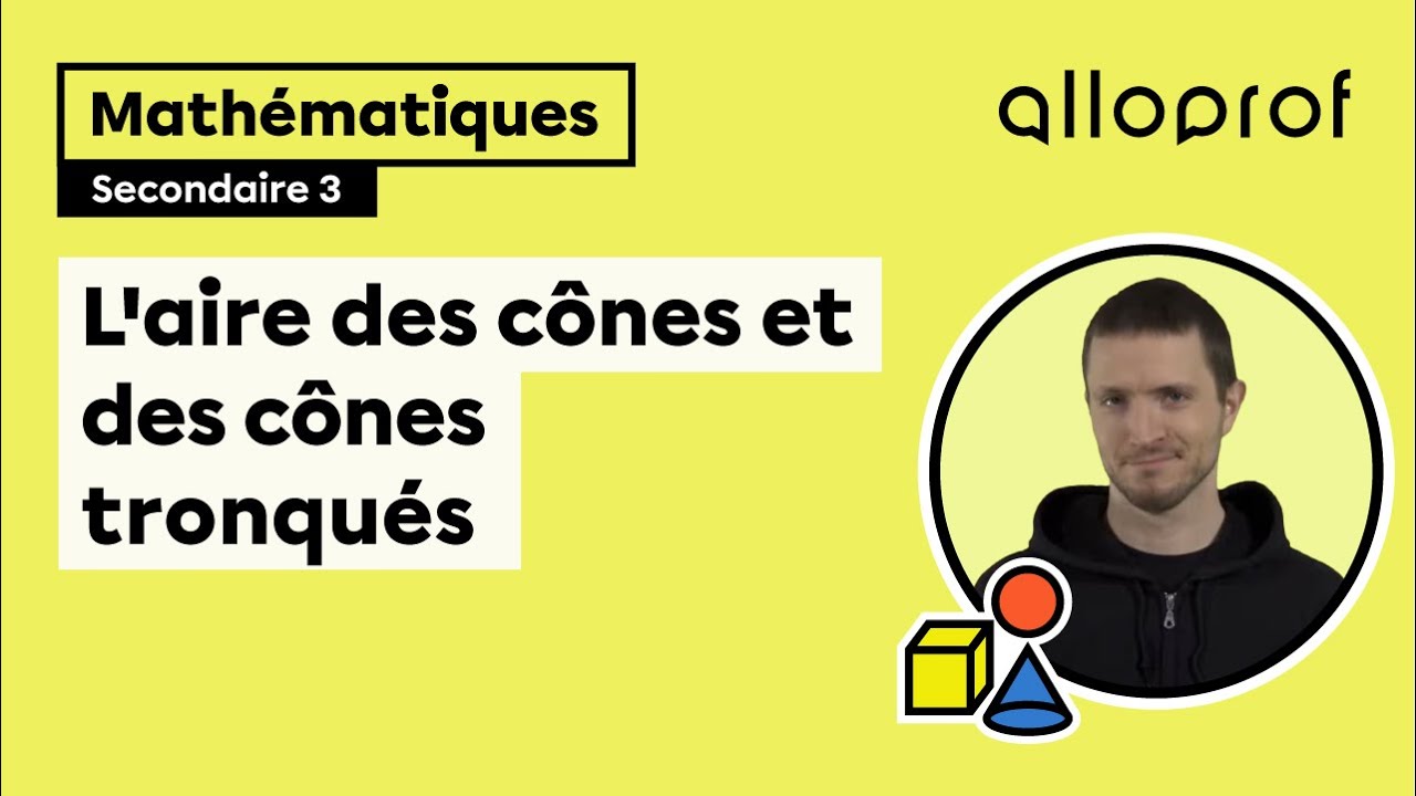 L'aire des cones et des cones tronqués