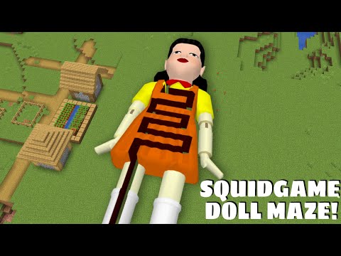 SQUID GAME MAZE DOLL CHALLENGE Gameplay in Minecraft - Coffin Meme