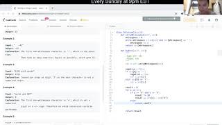 YouTube video '8. String to Integer (atoi) (Leetcode Easy)'