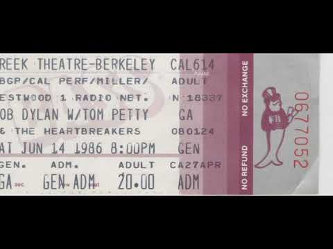 1986 06 14 Bob Dylan and Tom Petty and the Heartbreakers Greek Berkeley, Ca