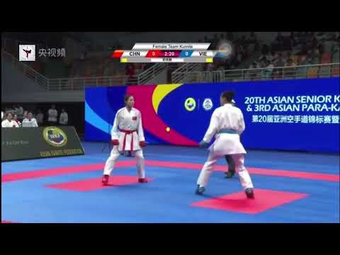 China vs Vietnam | Final Team Female Kumite | 20th Asian Senior Karate Championship 2024