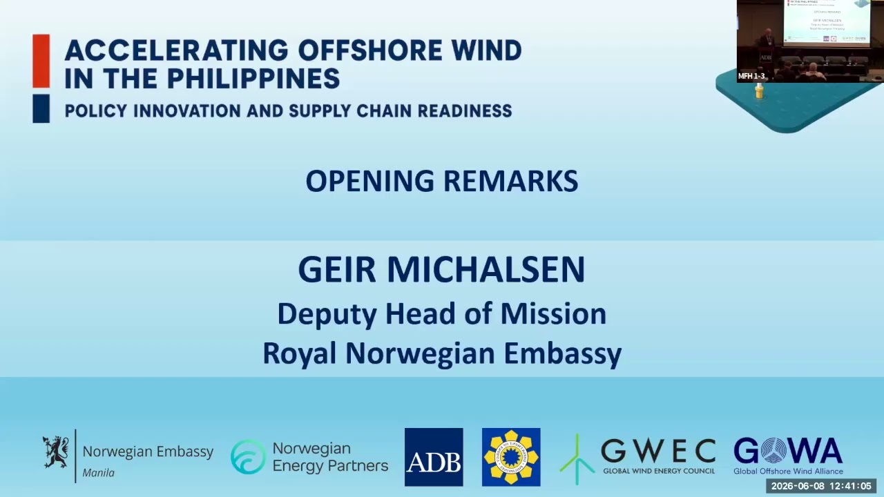 Pre-Forum Event: Accelerating Offshore Wind in the Philippines