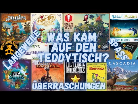 Was kam auf den Teddytisch - Gespielte Spiele und meine Meinung   - Brettspiel Teddy - Board Games