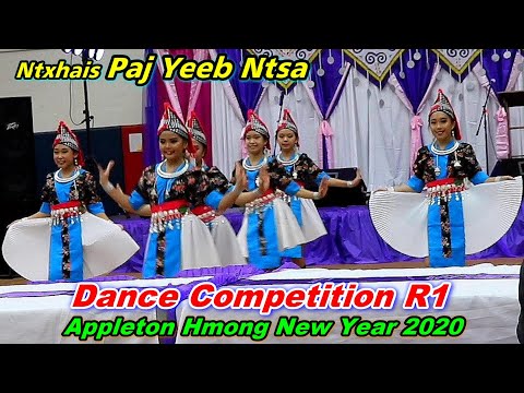 3rd Place Winner -Ntxhais Paj Yeeb Ntsa -Dance Competition R1@Appleton Hmong New Year, WI (11-30-19)