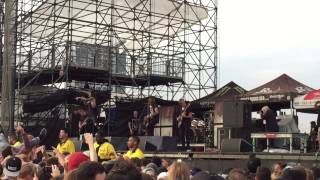 Blessthefall - Up In Flames - 07/17/15 - Toronto Warped Tour (LIVE)