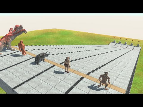 Who is Faster Going Down the Stairs - Animal Revolt Battle Simulator