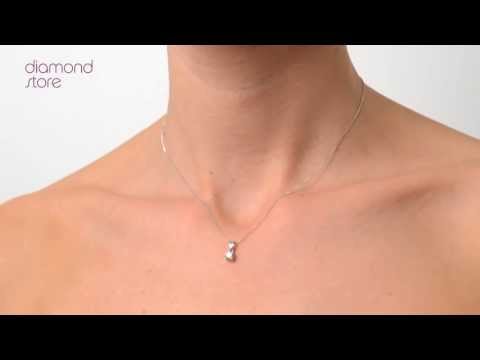 Diamond 0.25ct 9K White Gold Single Stone Pendant - G4951