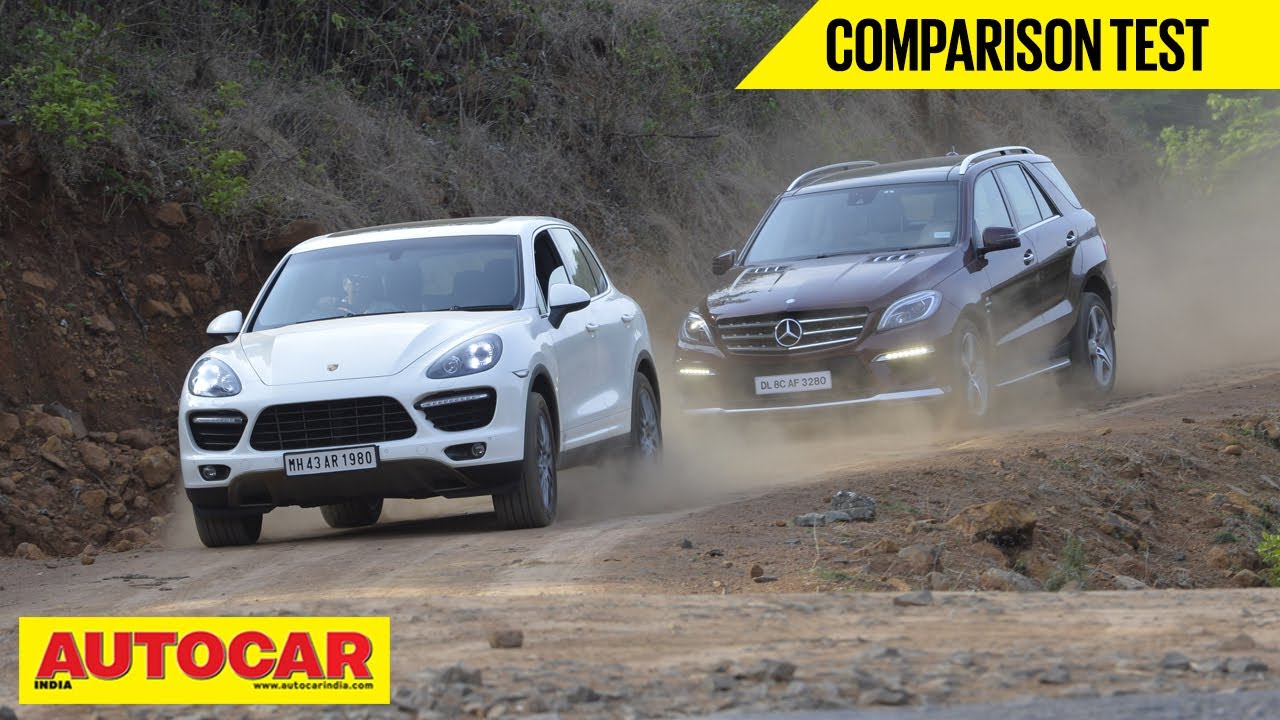 Mercedes-Benz ML 63 AMG vs Porsche Cayenne Turbo | Comparison Test | Autocar India