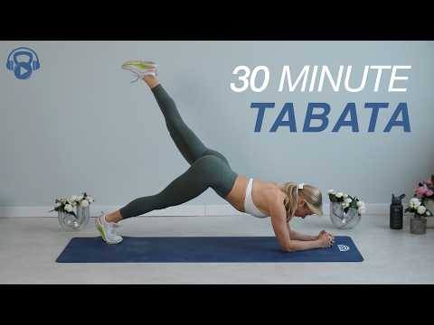 30 Minute Full Body Tabata Workout w/ Anna!  - Full Body - Cardio - Core - Strength